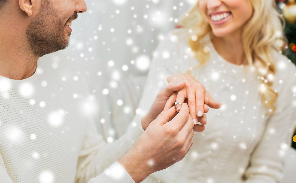 Uw bruiloft met Kerstmis aankondigen