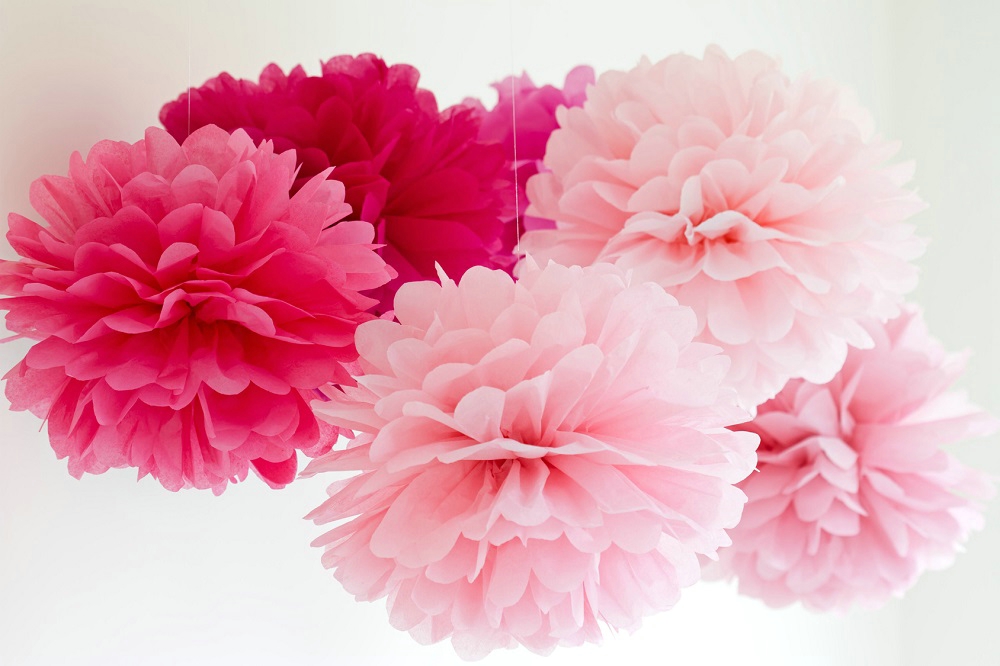 DIY huwelijksversiering : maak papieren pompons DIY huwelijksversiering : maak papieren pompons