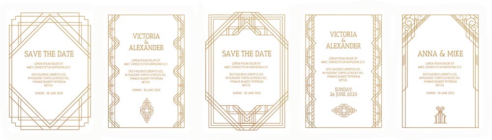 Huwelijk op het thema The Great Gatsby